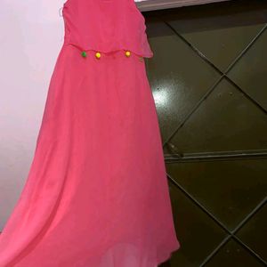 Pink Flared Gown