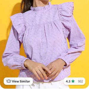 Tokyo Talkies Lavender Top