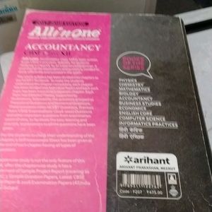 Arihant Accountancy Book For 12 Class