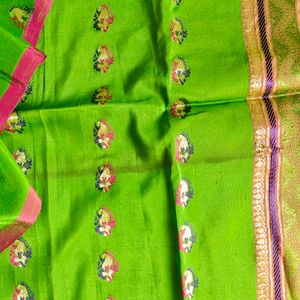 100% Pure Mysore Crepe Silk Saree