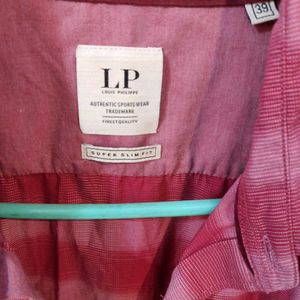 Louise Philippe Red Shirt, Full Sleeve