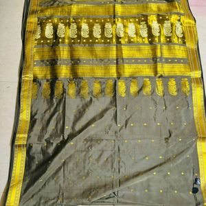 Golden Jari Saree