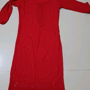 chikankari  kurta women