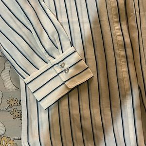 Blue Striped Casual/formal Shirt