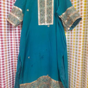 3 pics kurta with pajama dupatta