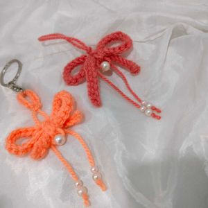 Crochet Bow Charms/Keychains