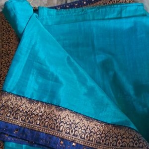 Sky Blue Stone Work Saree