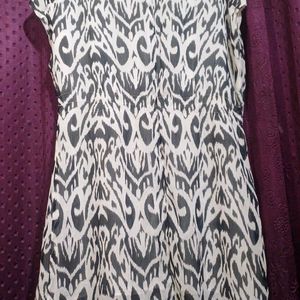 Olivia Brand Black & White Printed Dress