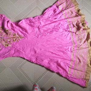 Pink Anarkali