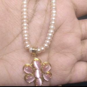 Original Pink Pearl Necklace Set