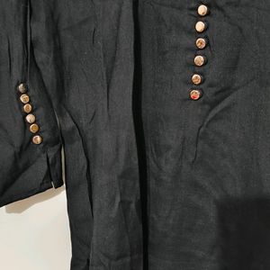 Black Straight Kurta