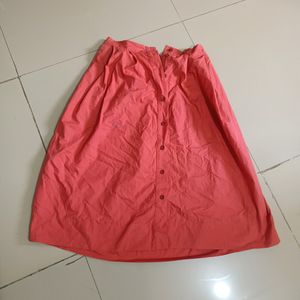 Red Skirt With Pockets