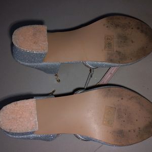 Silver Coloured Footwear