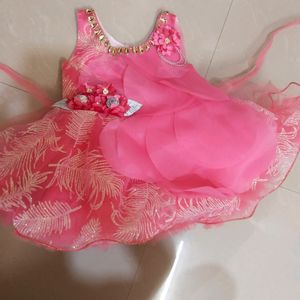 Beautiful Pink Party Wear Frock