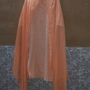 Daily wear suit with afgani salwar and chunri