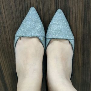 Silver Glitter Heels