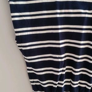 Blue And White Striped Dress