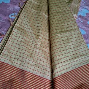 Checked Saree