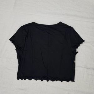 H&m Black Crop Tee