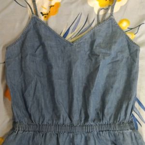 Forever 21 Denim Jumpsuit/Romper