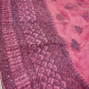 Beautiful Onion Pink Heavy Work Lehenga