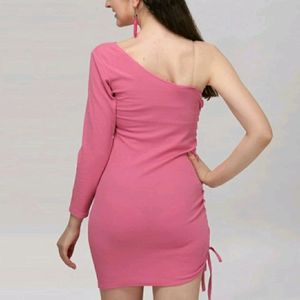Pink Bodycone Dress For Women's