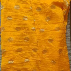 New Silk Blend Mustard Dupatta