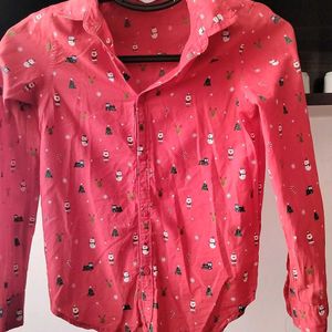 Bright Red Boys Shirt