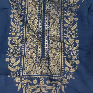 Visudh Blue Printed Kurta..