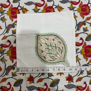 Blockprinted Waffled Hand Towels