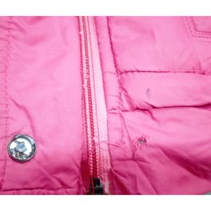 Pink Woolen Fur Puffer Jacket For Women✨