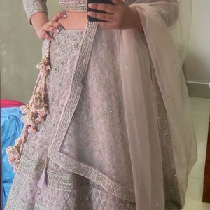 Pastel pink Designer Lehnga