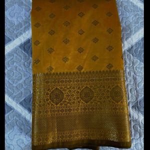 Fancy Silk Cotton Saree Without Blouse 03