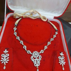 Necklace Set Of Barik Nag Kangan