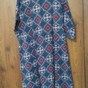 Women Blue Daily Use Kurti