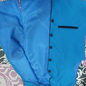 Blue Nehru Jacket In Good Condition