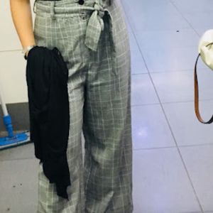 Grey Check Pants