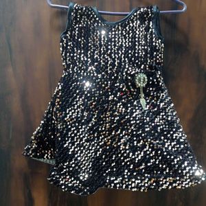 Black Glitter Frock