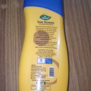 New Natura Sunscreen