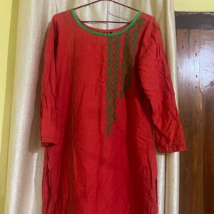 Red Kurta