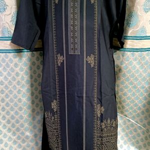 Black Crepe Kurta