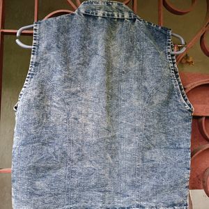 Stylish Denim Short Outer For Women