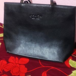 New Offer Coach Pure Leather Bag Big Good Conditio