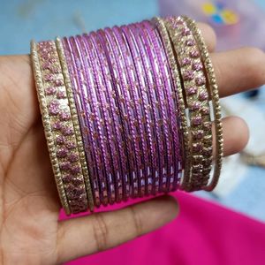 Pink Bangle Set