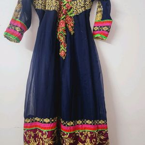 Blue Anarkali Gown