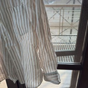 OVERSIZED H&M STRIPE SHIRT