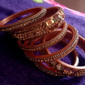 Bangles With Diamond Work