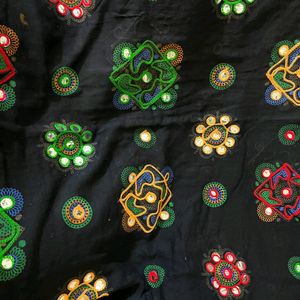 Black embroidery dupatta