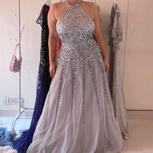 heavy sequin ball gown