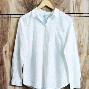 Allover Embroidery Work Shirt Size-42